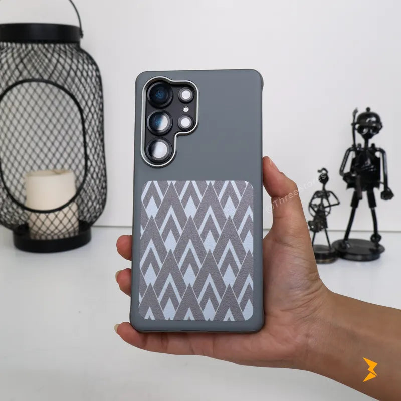 Chevron Leather Magsafe Case Samsung S25 Ultra