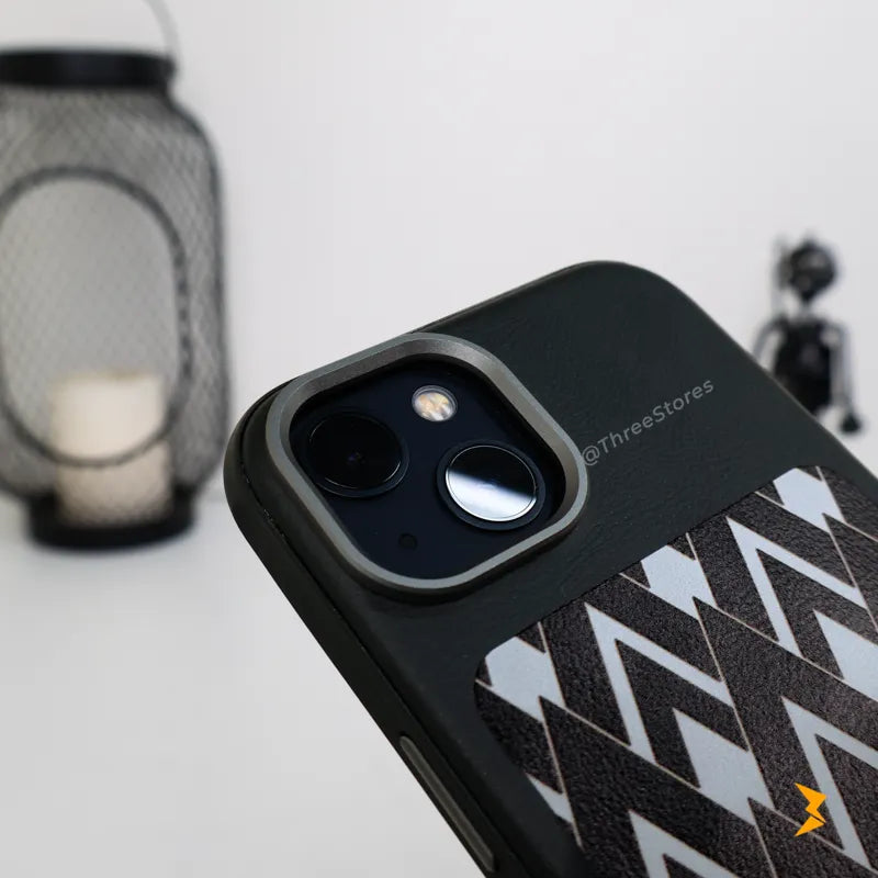 Chevron Leather Magsafe Case iPhone 13/14