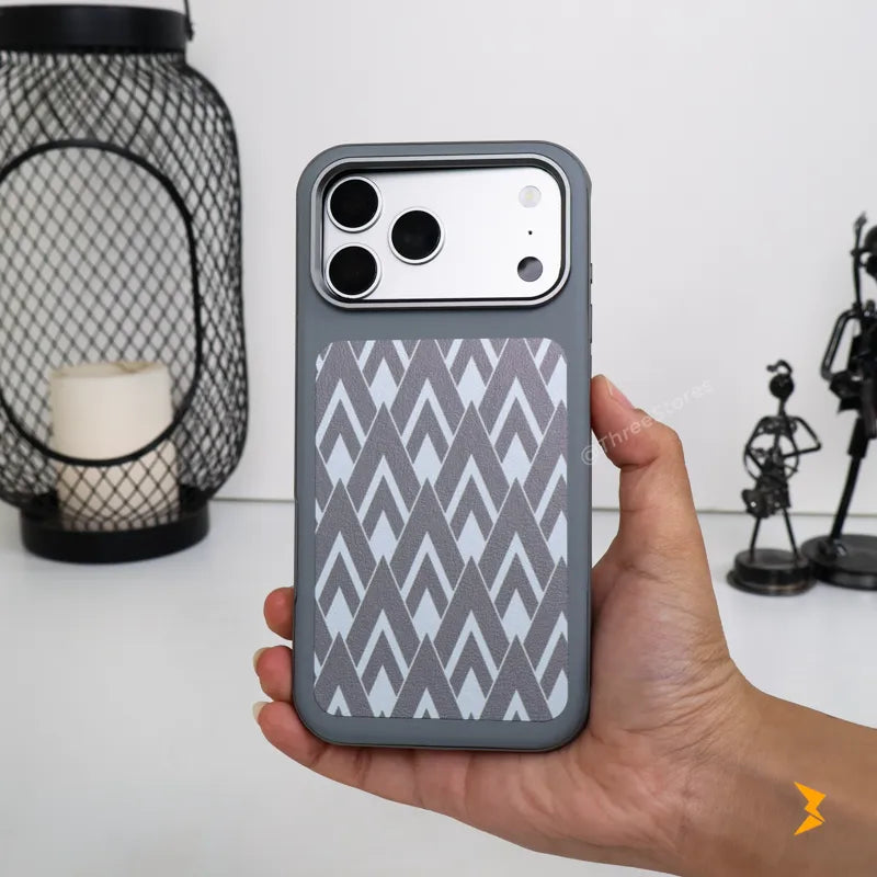 Chevron Leather Magsafe Case iPhone 17 Pro Max