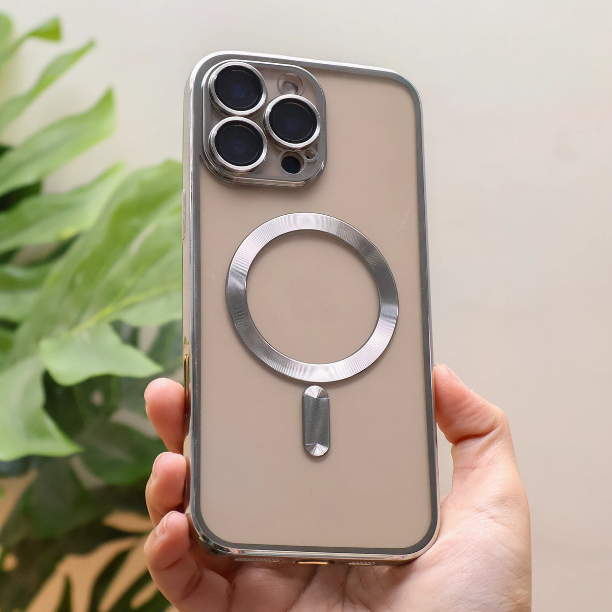 Glossy Magsafe Camera Protectionb Case iPhone 15 Pro Max