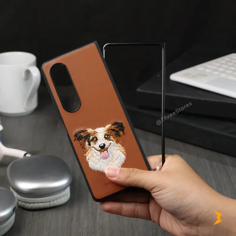 Wild Edge Leather Case Samsung Z Fold 4