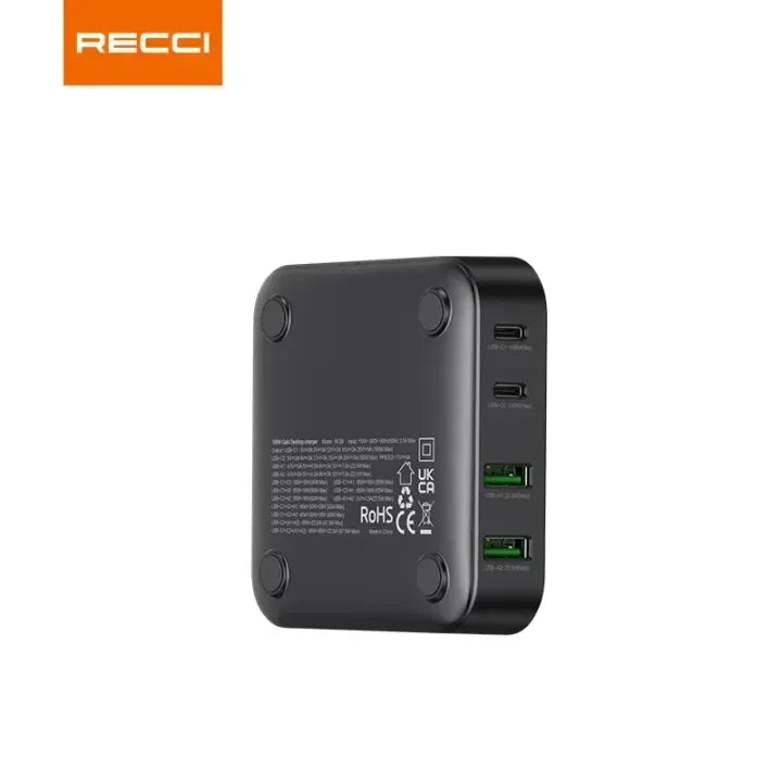 Recci GAN 100W Desktop Charger RC39 - Three