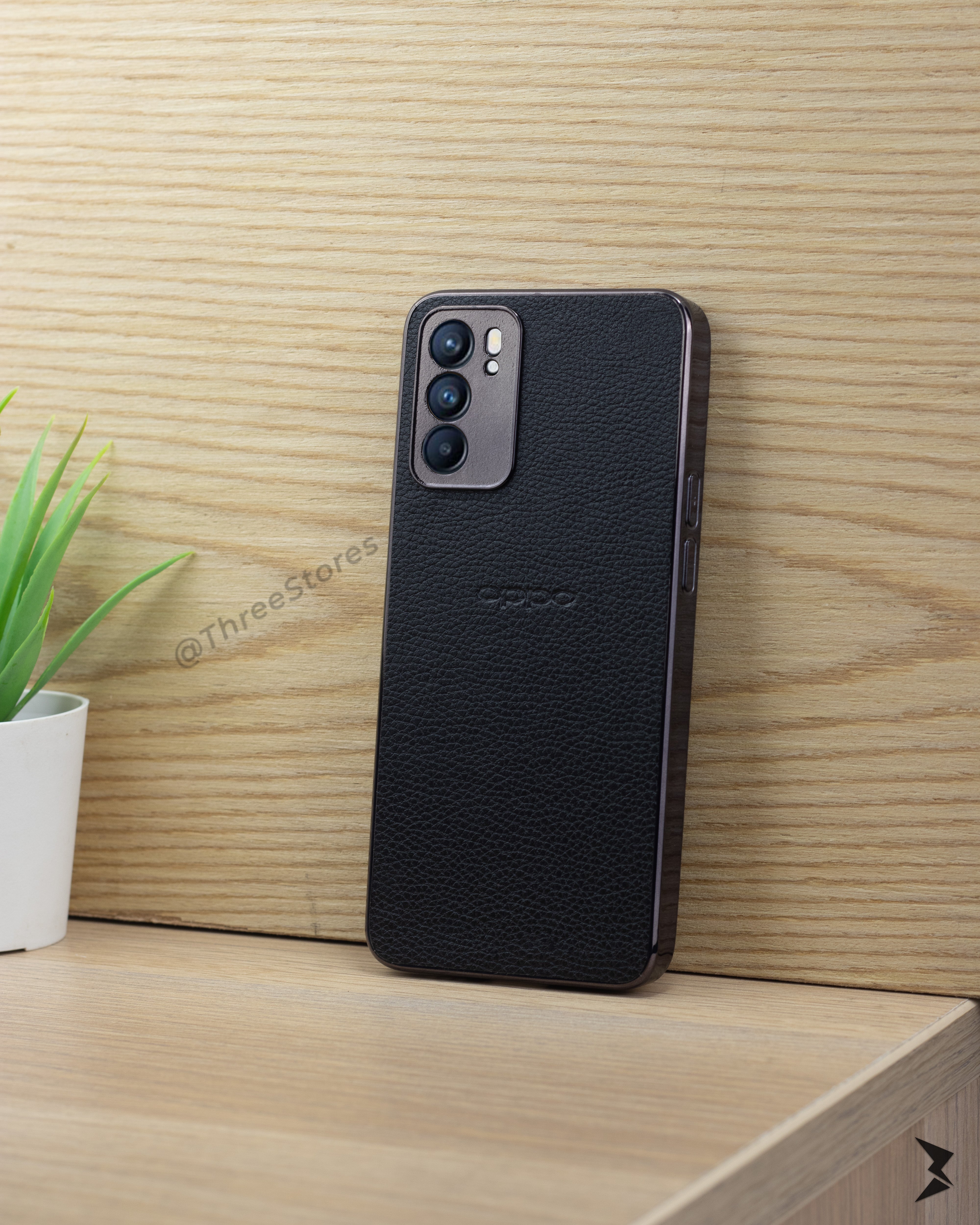 Leather Camera Protection Case Oppo Reno 6 5G