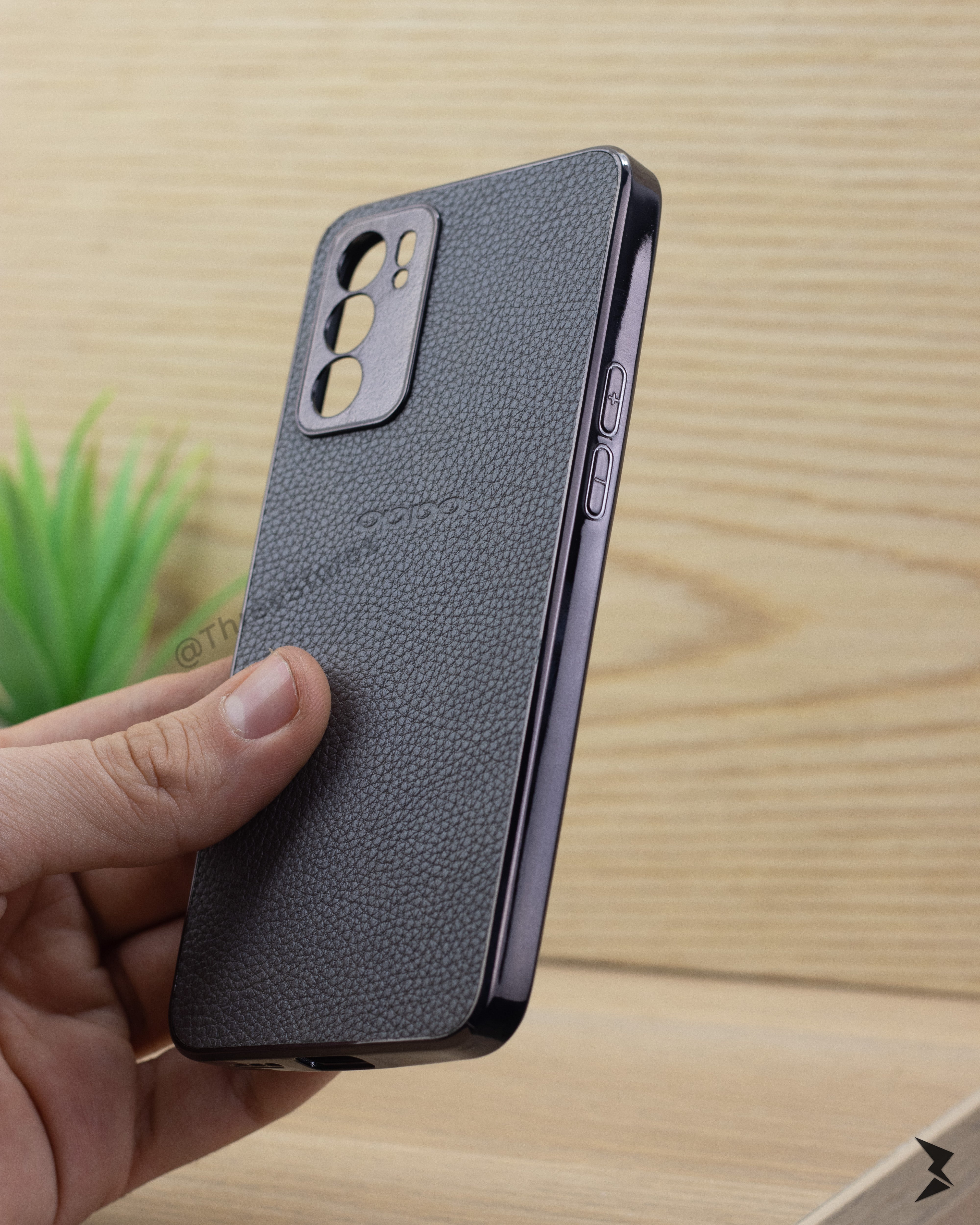 Leather Camera Protection Case Oppo Reno 6 5G