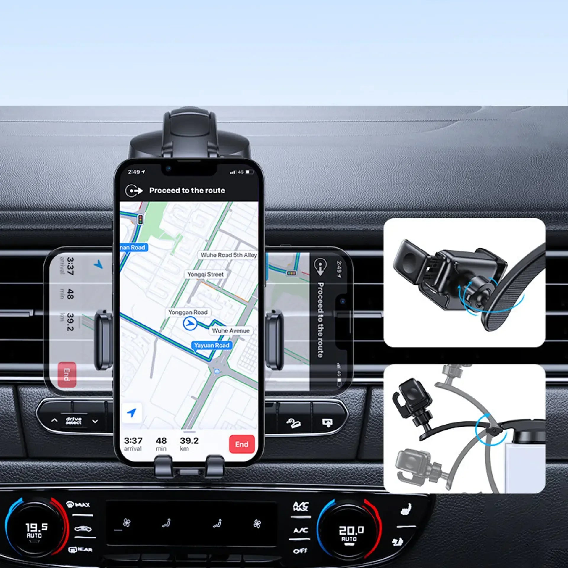 joyroom360 Degrees Adjustable Car Holder JR-ZS283 - Three