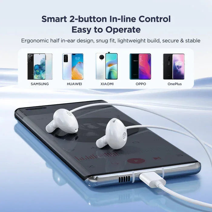 joyroom Series Half In-Ear Wired Earphones JR-EC05 - Three