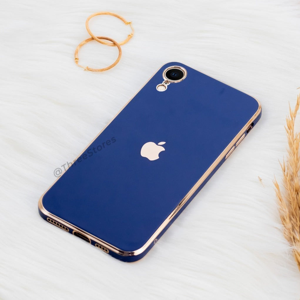 Plating Gold Lens Protection Case iPhone XR