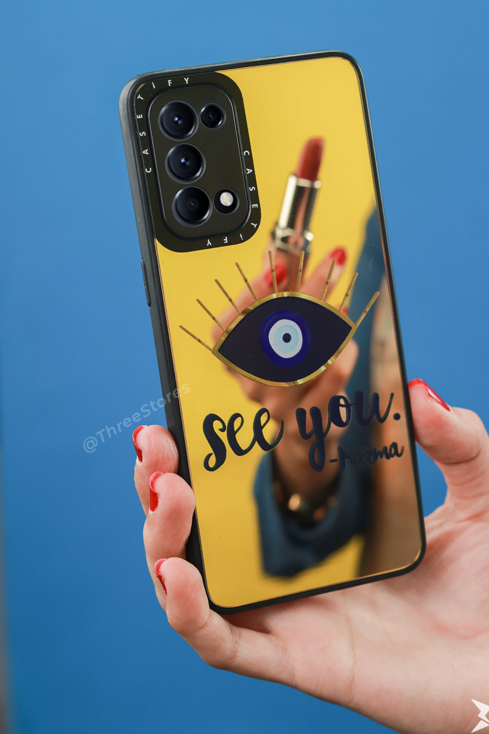 iRon Mirror Printed Case Oppo Reno 5 4G