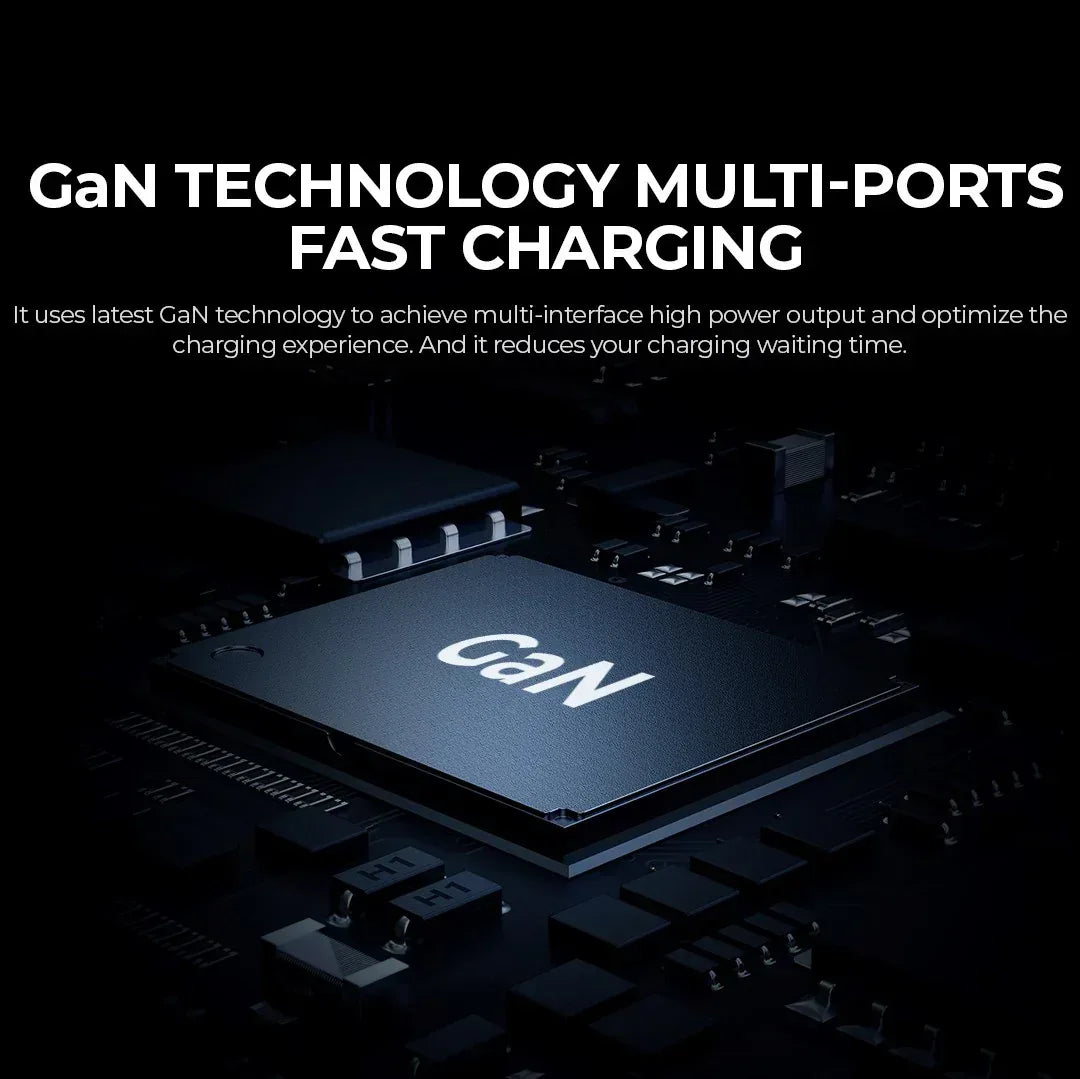 Recci GaN 65W Fast Charge Desktop Charger RC37 - Three