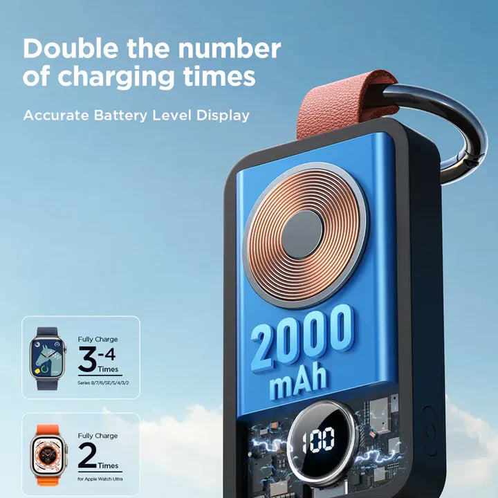 Joyroom 2000mAh Portable Watch Wireless Charger JR-WQW01