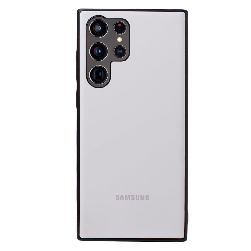 Slim Leather Camera Protection Case Samsung S22 Ultra
