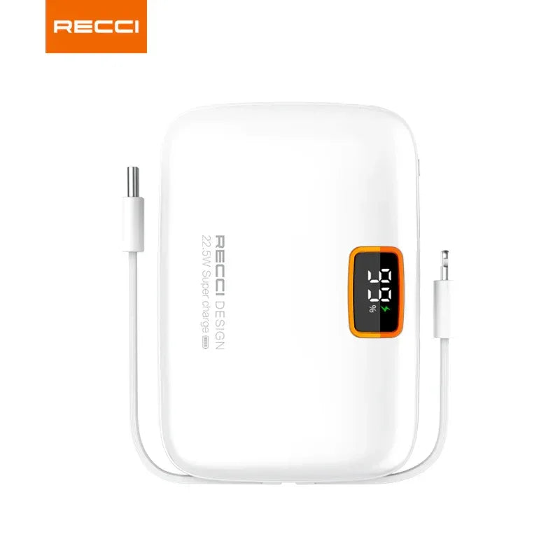 Recci Genius 10000 mAh Fast Charging Power Bank RPB-P33 - Three