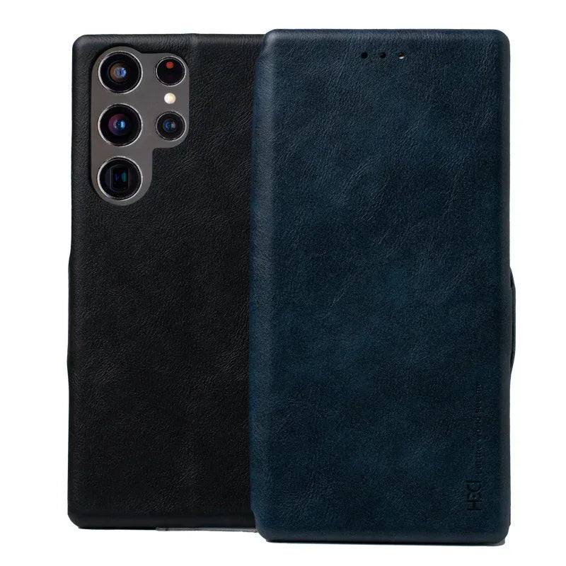 HDD Flip Wallet Leather Case Samsung S22 Ultra - Three