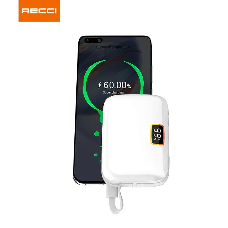 Recci Genius 10000 mAh Fast Charging Power Bank RPB-P33 - Three