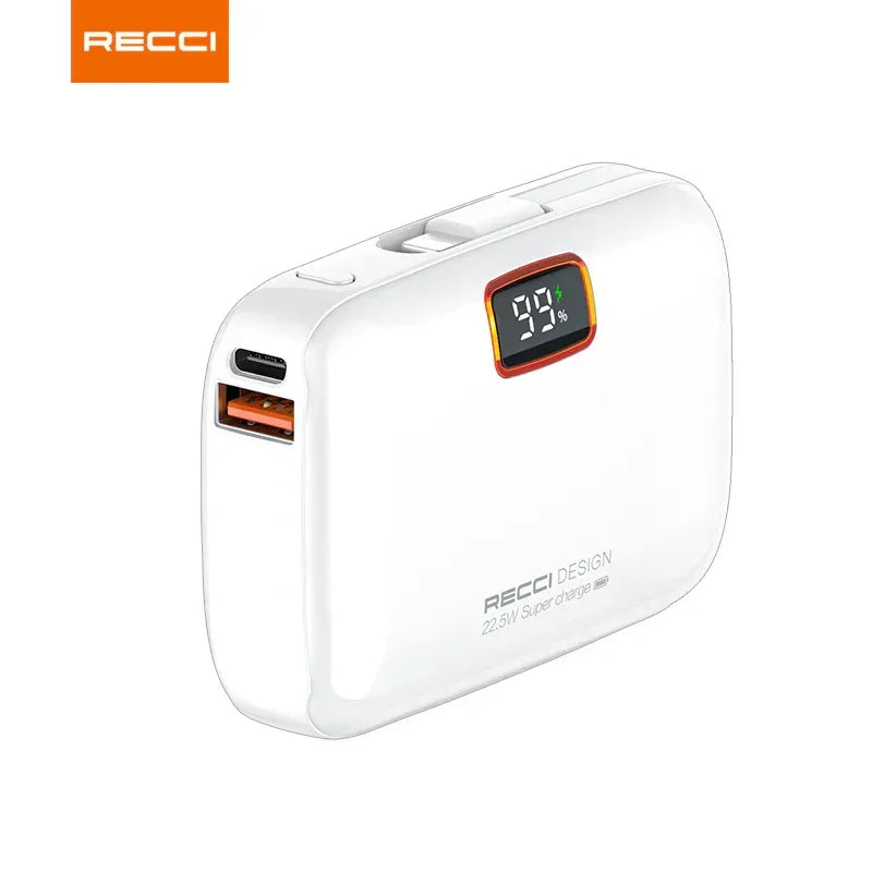 Recci Genius 10000 mAh Fast Charging Power Bank RPB-P33 - Three