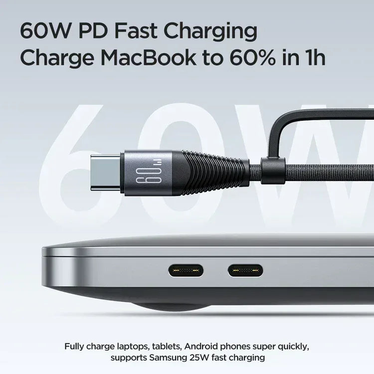 Joyroom 60W 4-in-1 Fast Charging Data Cable A37 - Three