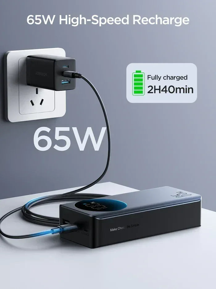 Joyroom 65W Power Bank 30000mAh JR-PBF05 - Three