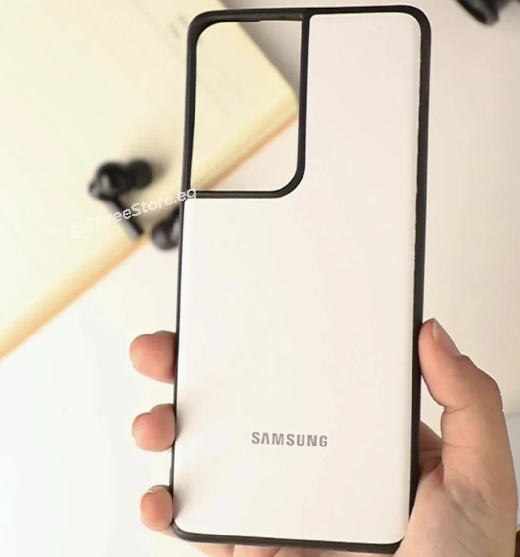 Slim Leather Camera Protection Case Samsung S21 Ultra - Three