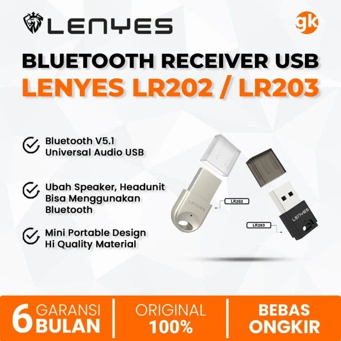 Lenyes Bluetooth 5.1 USB Multi-Device Audio Receiver LR202