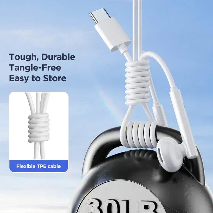 joyroom Series Half In-Ear Wired Earphones JR-EC05 - Three