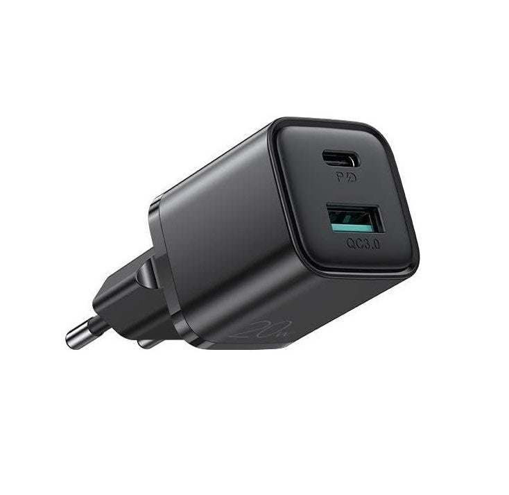 شاحن جوي روم بقوة 20 واط ومنفذ تايب سي وتقنية توصيل الطاقة