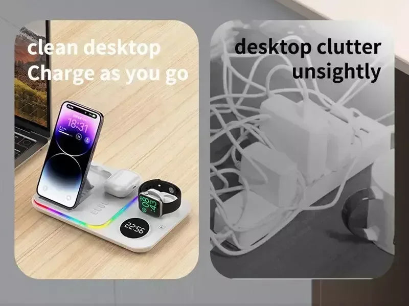 5 in 1 Wireless Charger Station Dock A82 - Three