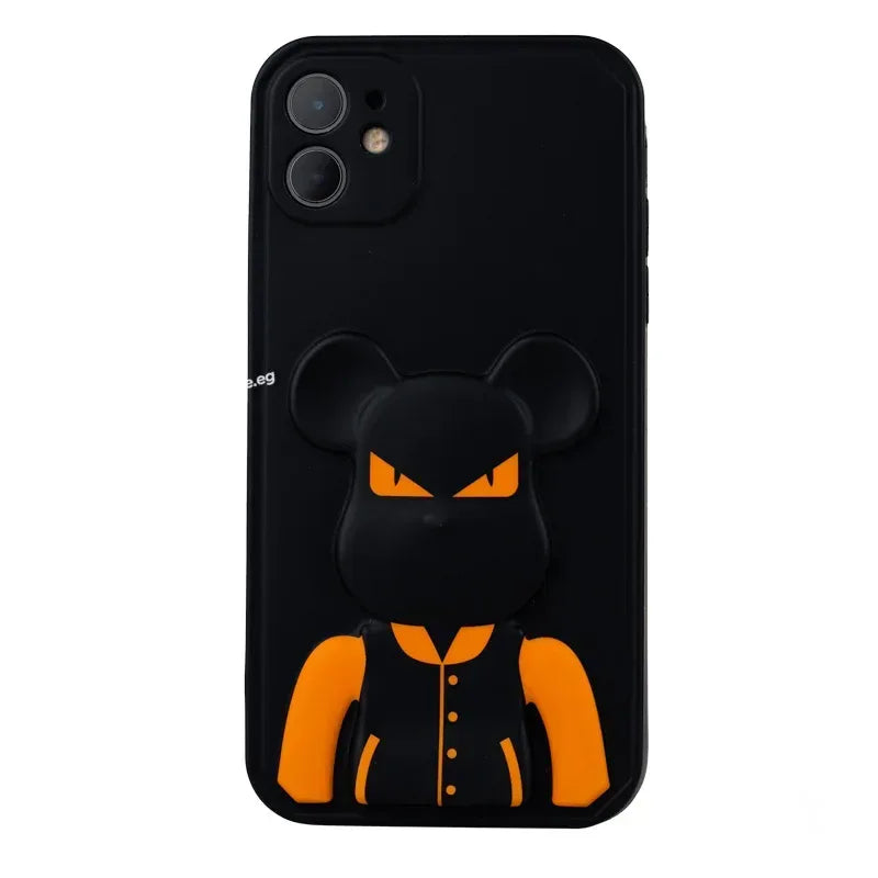 3D Bear Brick Case iPhone 11 - Three