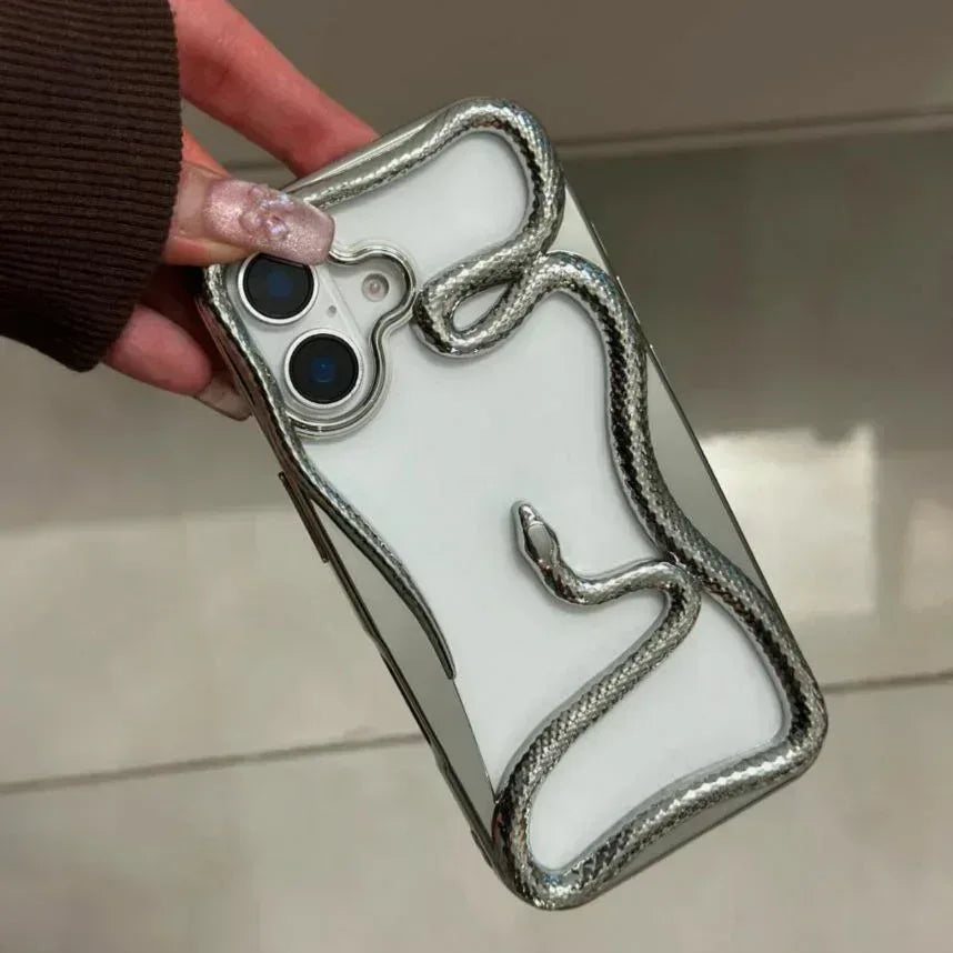 3D Snake Hollow Case iPhone 16 - Three