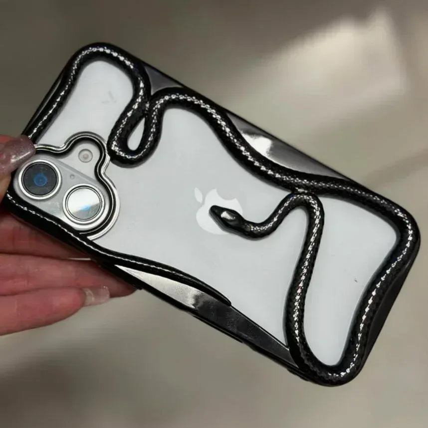 3D Snake Hollow Case iPhone 16 - Three