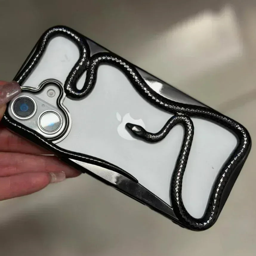 3D Snake Hollow Case iPhone 16 - Three