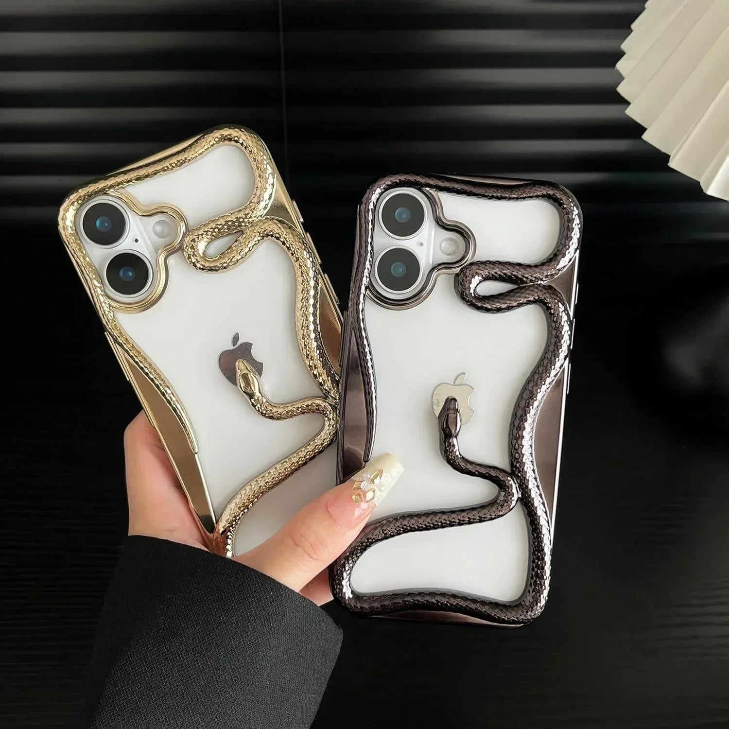 3D Snake Hollow Case iPhone 16 Plus - Three