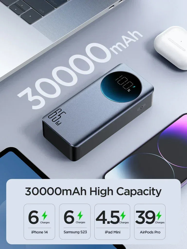 Joyroom 65W Power Bank 30000mAh JR-PBF05 - Three