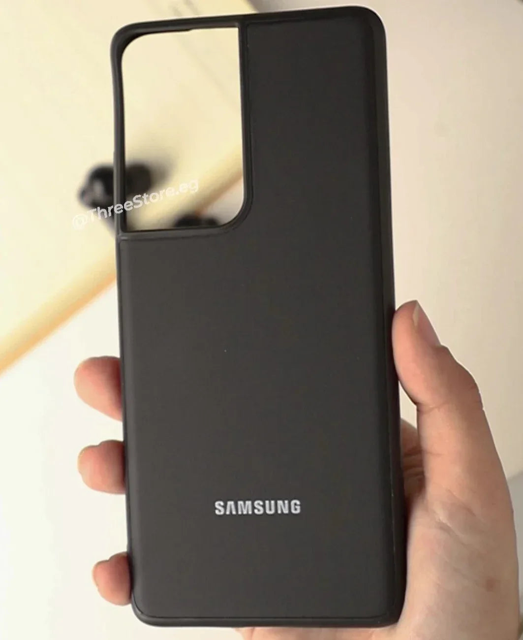 Slim Leather Camera Protection Case Samsung S21 Ultra - Three