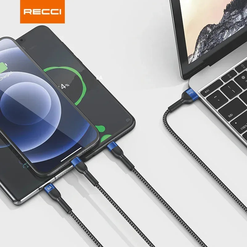 Recci SkyLine 3 in 1 Cable RTC-T12 - Three