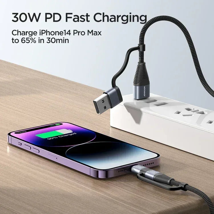 Joyroom 60W 4-in-1 Fast Charging Data Cable A37 - Three