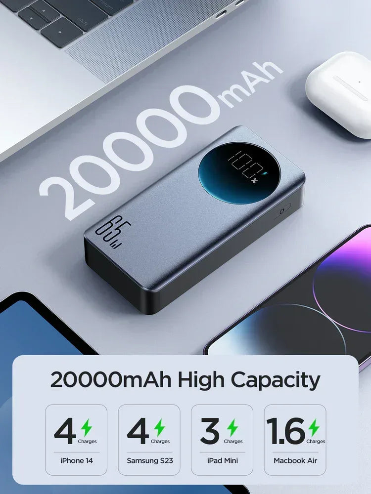 Joyroom 65W Power Bank 20000mAh JR-PBF04 - Three