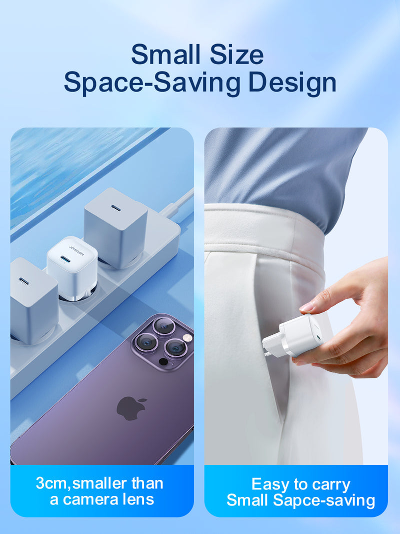 JoyRoom 20W mini Charger PD With Cable JR-TCF02