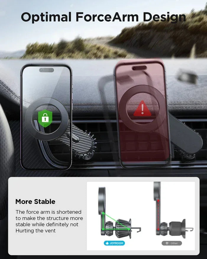 Joyroom Magnetic Car Phone Mount (Air Vent) JR-ZS355 - Three
