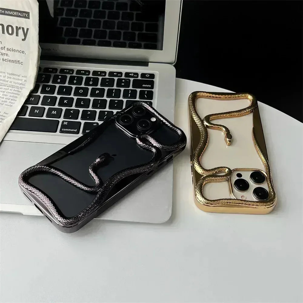 3D Snake Hollow Case iPhone 11 Pro Max - Three