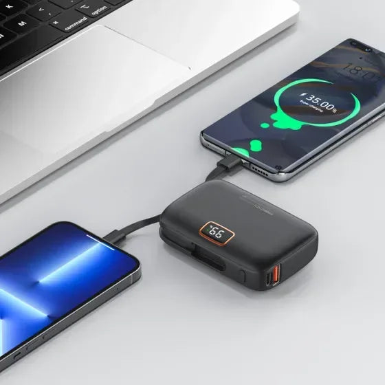 Recci Genius 10000 mAh Fast Charging Power Bank RPB-P33 - Three