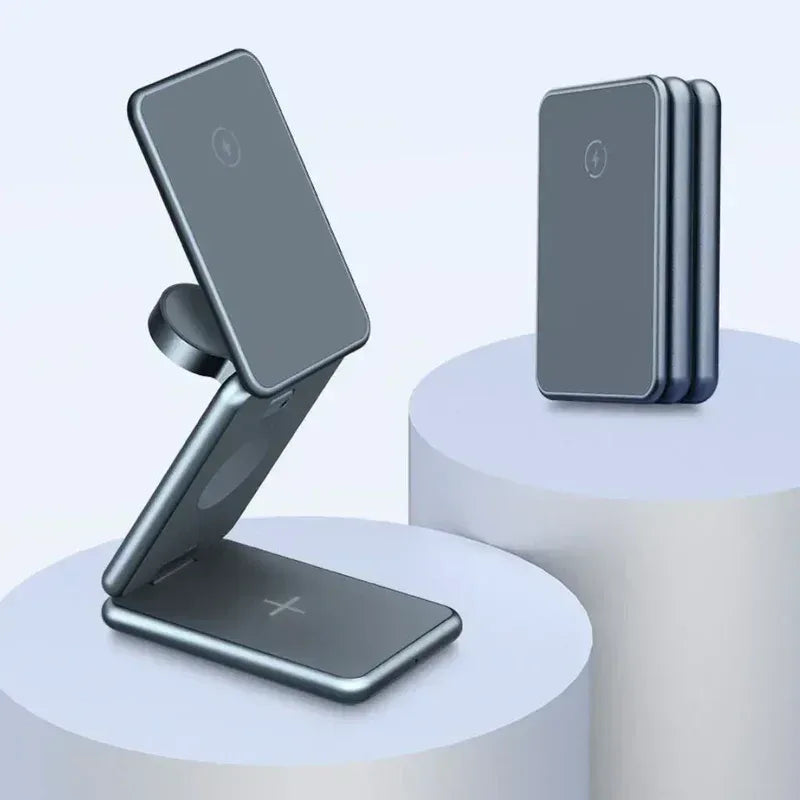 3 in 1 Foldable Magnetic Wireless Charger W28 - Three