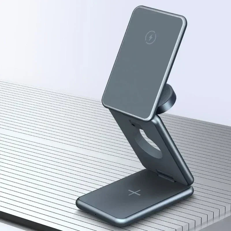 3 in 1 Foldable Magnetic Wireless Charger W28 - Three