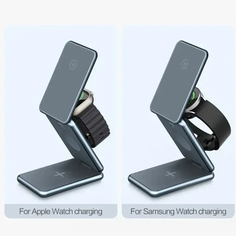 3 in 1 Foldable Magnetic Wireless Charger W28 - Three