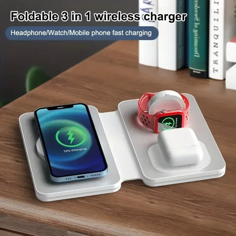 3 in 1 magnetic wireless charger T5 - Three