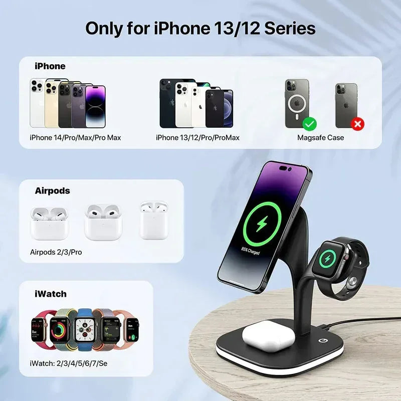 Bloom 5 in 1 Wireless Charging Station - Three