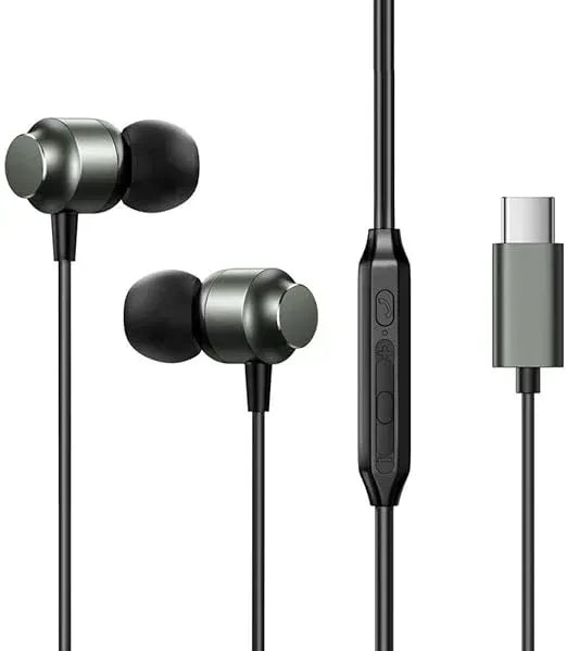 Joyroom TYPE-c Series In-Ear Metal Wired Earbuds JR-EC06 - Three