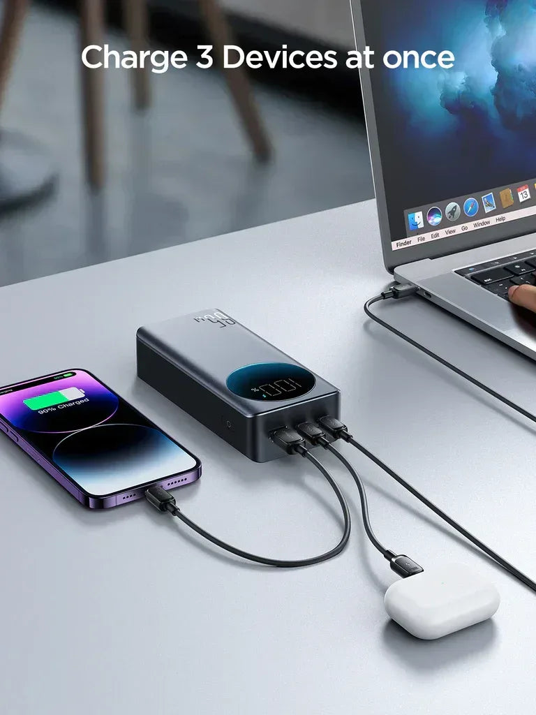 Joyroom 65W Power Bank 30000mAh JR-PBF05 - Three