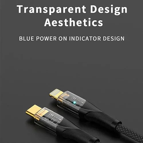 LANEX Type-C To Lightning Data Cable 1.2M LS22CL - Three
