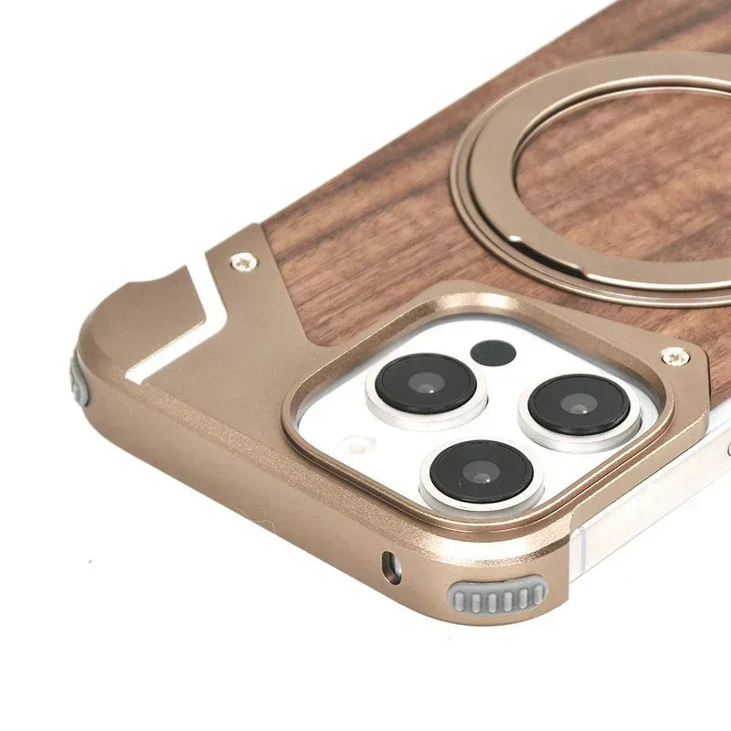 Metal Axis Magsafe Stand Case iPhone 16 Pro Max - Three