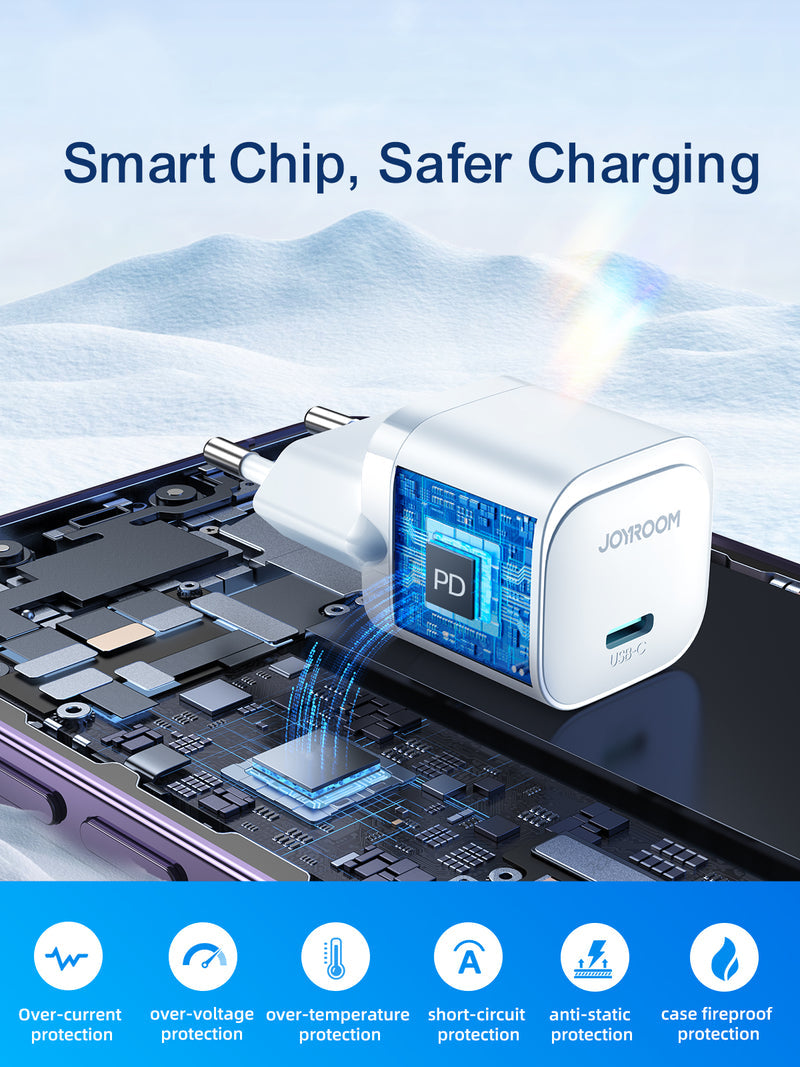 JoyRoom 20W mini Charger PD With Cable JR-TCF02